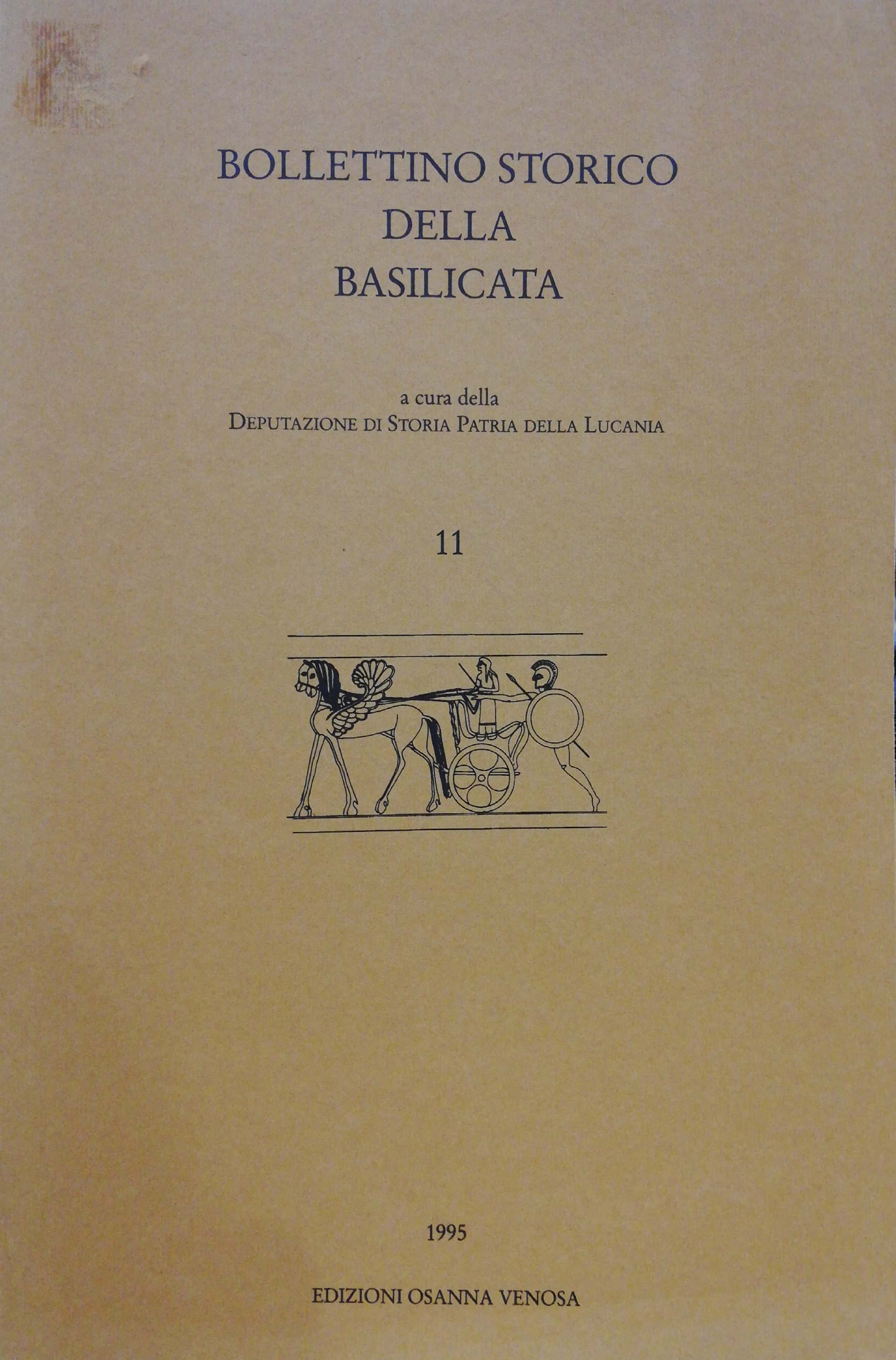 BOLLETTINO STORICO DELLA BASILICATA NUMERO 11